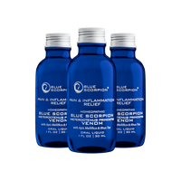 3x Blue Scorpion Bottles